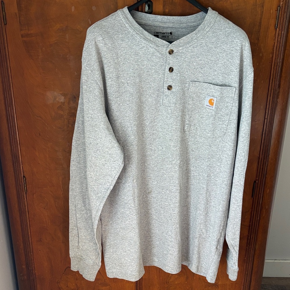 Carhartt Gray Henley Shirt